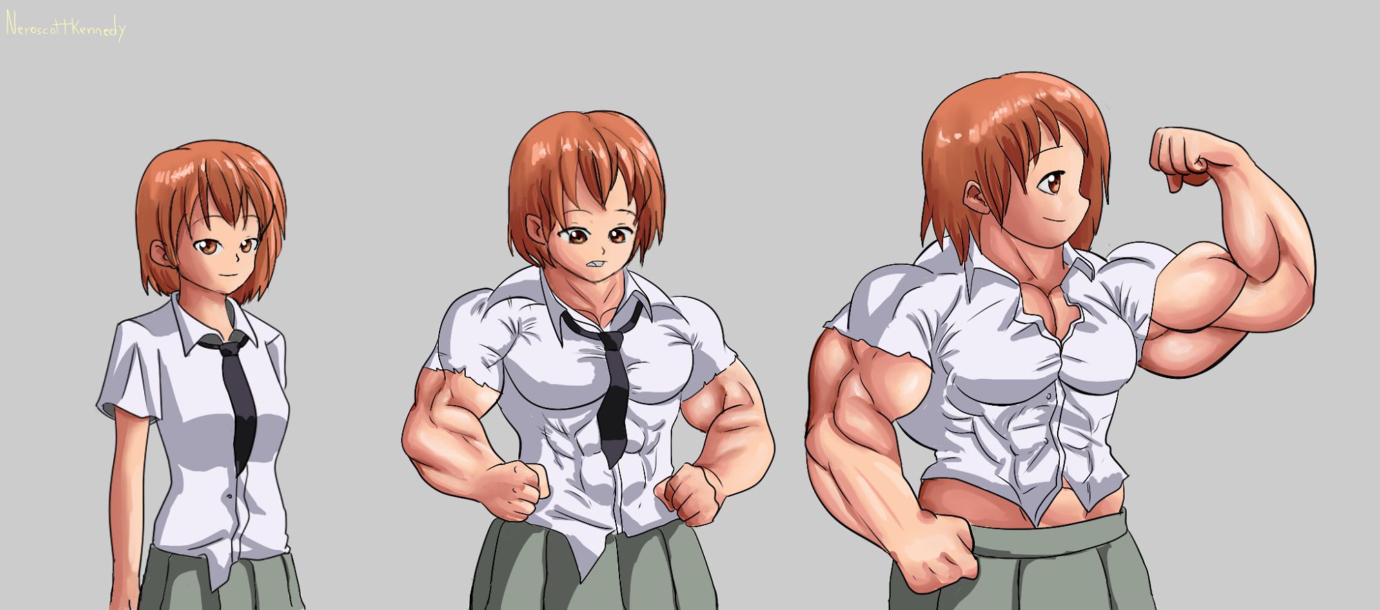 Girl growth. Аниме бицепс. Аниме growth. Аниме muscle growth girl. Аниме девушки с бицепсами.