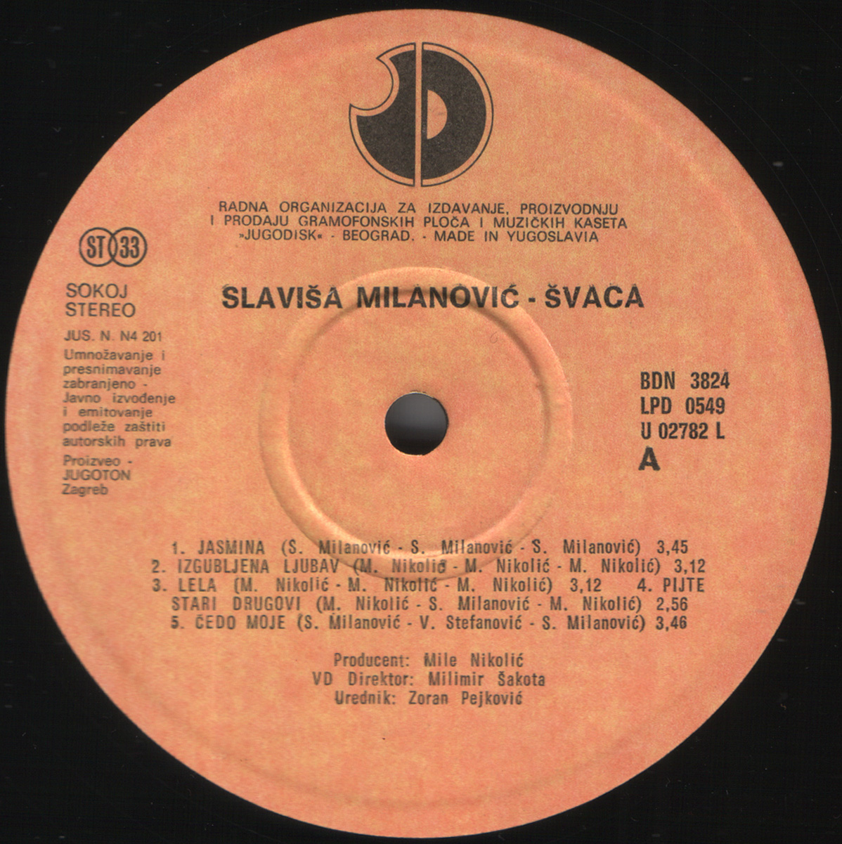 Slavisa Milanovic Svaca 1990 A