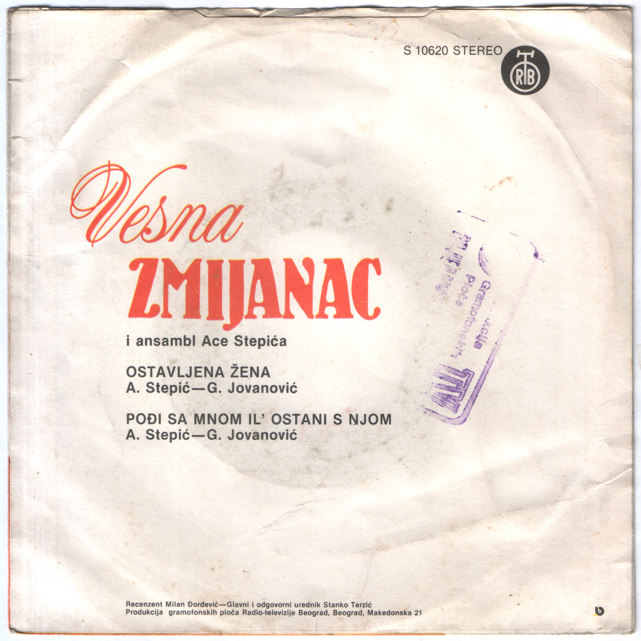 Vesna Zmijanac 1979 ZZ