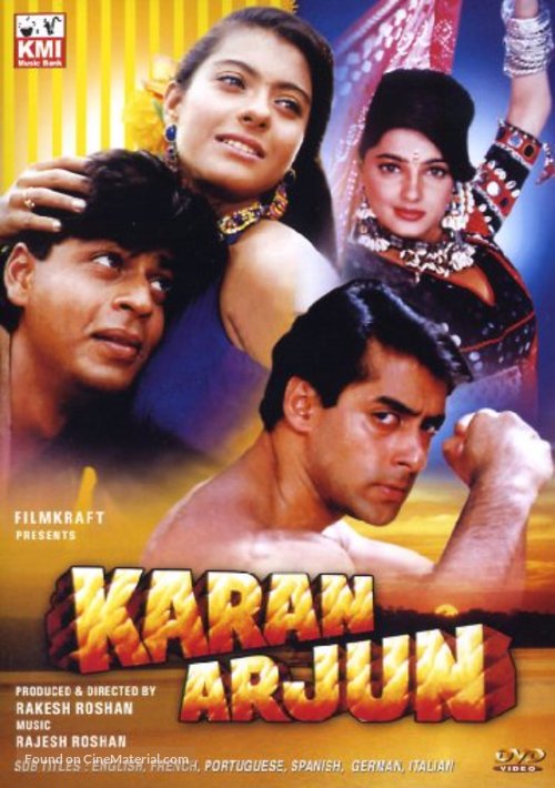 karan arjun indian dvd cover