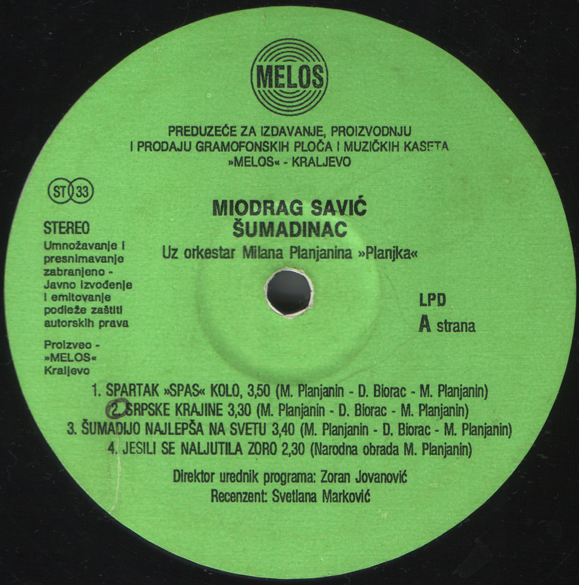 Miodrag Savic Sumadinac 1993 A