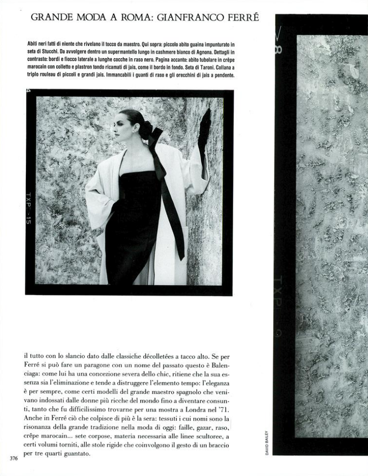 Bailey Vogue Italia September 1986 Speciale 05